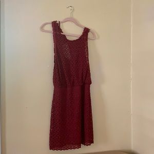 Freepeople red lace dress